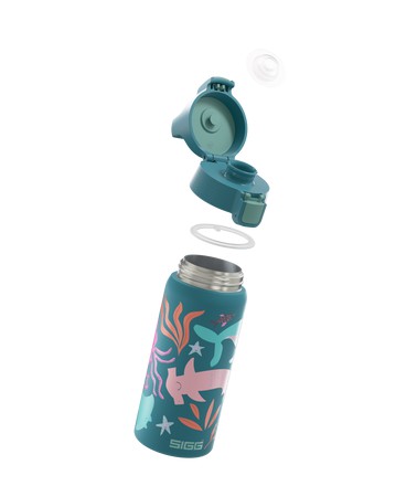 Sigg Shield Therm One World 0.5l Kids Water Bottle Blue | 279-BVINRY