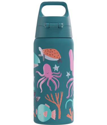 Sigg Shield Therm One World 0.5l Water Bottle Blue | 528-FVQIEX