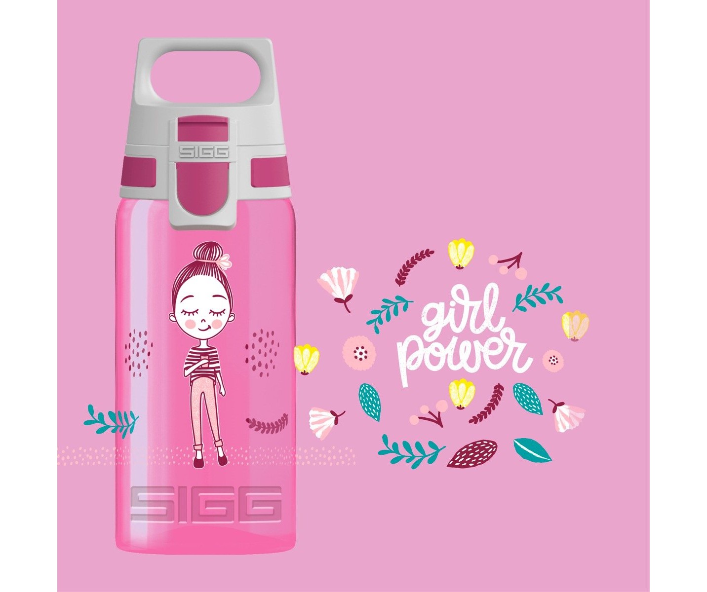 Sigg Viva One Girls Way 0.5l Kids Water Bottle | 768-TNEMRW